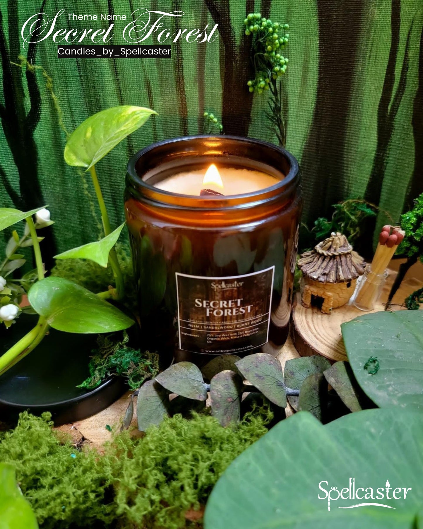 Amber Jar Soy Wax Candle in 3 Different Scents