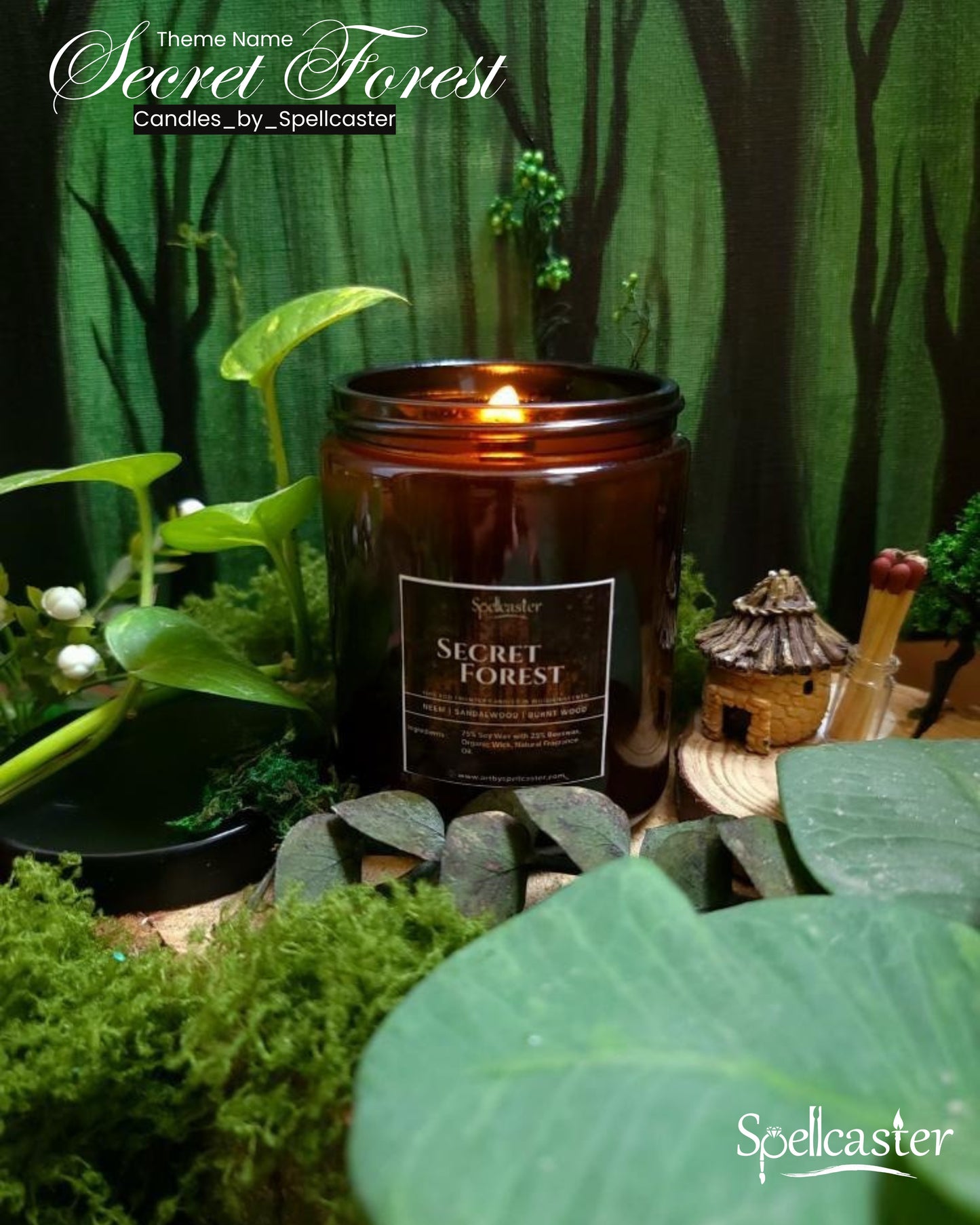 Amber Jar Soy Wax Candle in 3 Different Scents